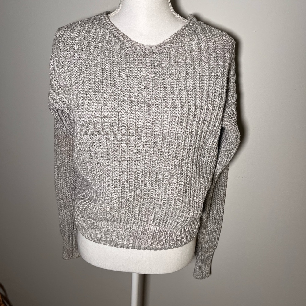 Women's Pullover Grey Sweater Melrose And Market Size XXS